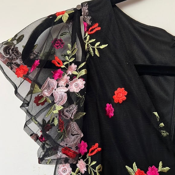 SAM EDELMAN Embroidered Midi Dress | Size 2 - Picture 7 of 11